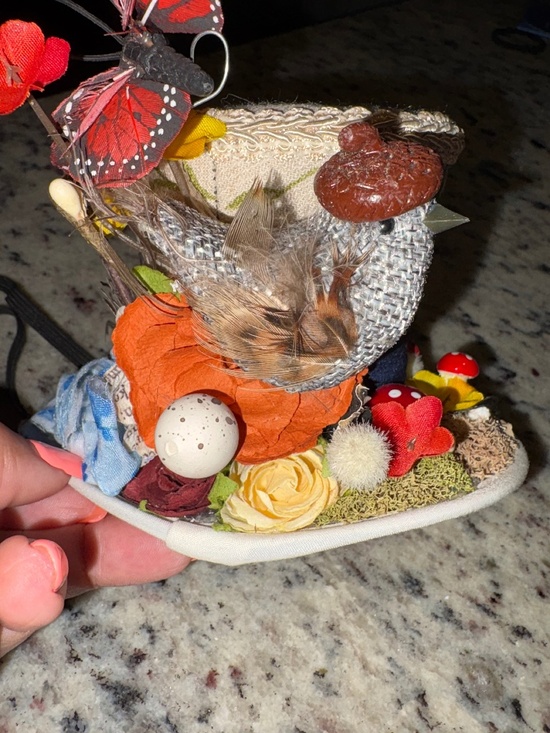 LITTLE MISS HATTITUDE Handmade Mini Top Hat Tea Party Kentucky Derby Fascinator